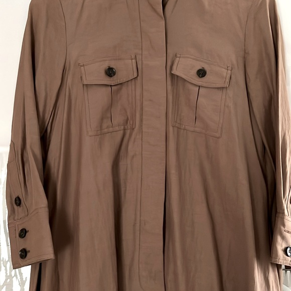 NWT BCBGMAXAZRIA DRESS -MIDI LIGHT BROWN - Picture 3 of 10